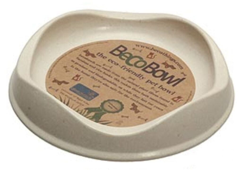 Beige matskål för katter av märket Becobowl