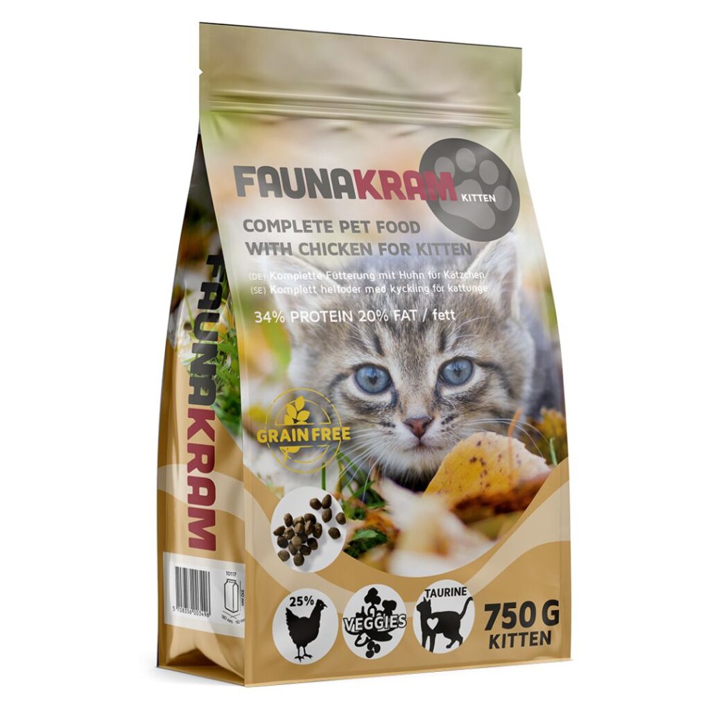 Faunakram Kattmat Premium Kvalité - för kattungar
